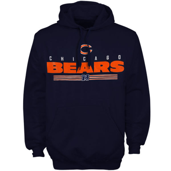 Men Chicago Bears Critical Victory VI Hoodie  Navy Blue->chicago bears->NFL Jersey